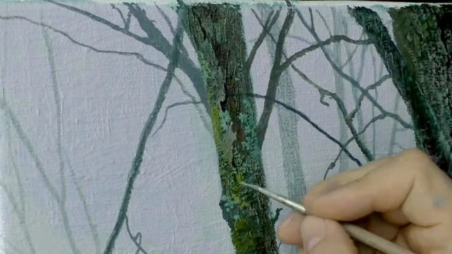 Юрий Клапоух | Уроки живописи для начинающих | Пишем дуб, часть 4 смотреть онлайн