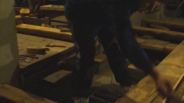Монтаж полов на лагах и кирпичных тумбах/ floor installation смотреть онлайн