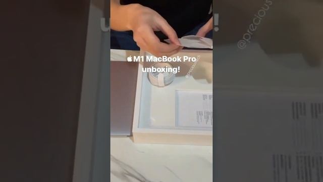#short  Unboxing The New Apple Silicon MacBook Pro 13-inch!