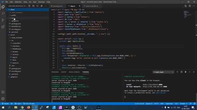 Microsoft Teams Clone with NodeJS, ReactJS and Typescript смотреть онлайн