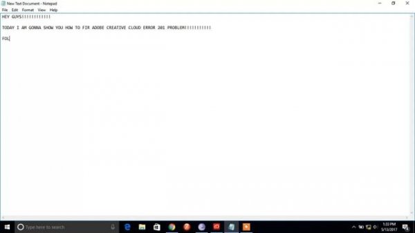 Adobe creative cloud ERROR 201 FIX!!!!!(read desc)