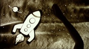 Как нарисовать песком космос