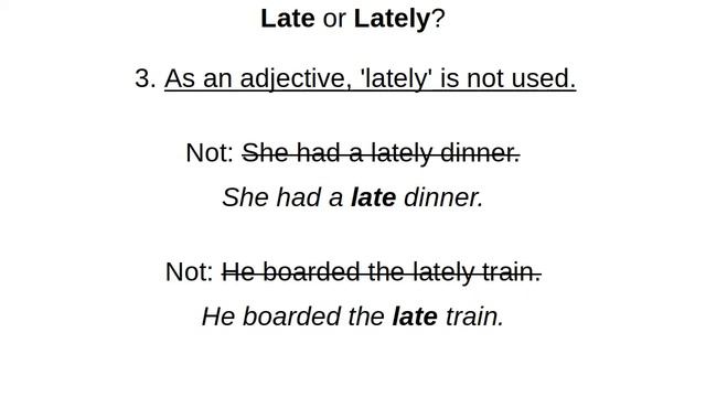 Late or Lately? смотреть онлайн