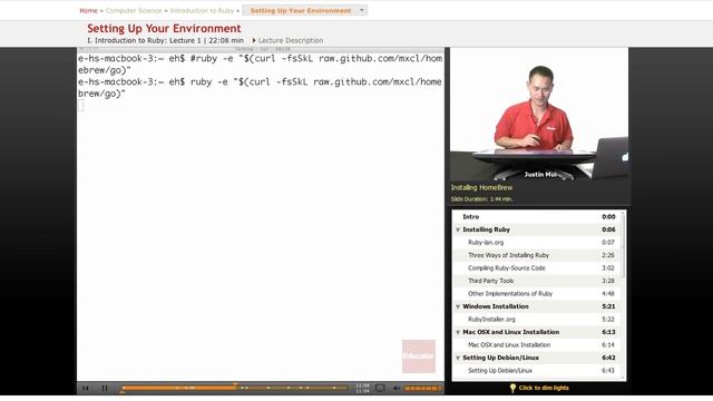 Ruby: Setting Up Your Environment смотреть онлайн