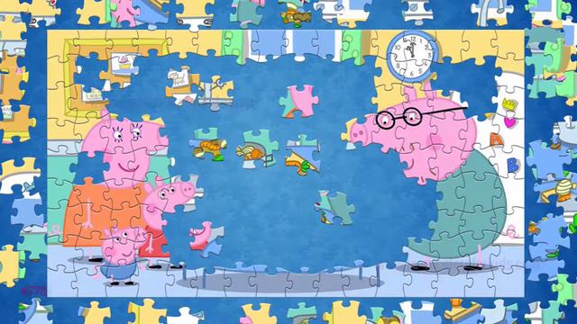 Game Puzzles Peppa Pig - Peppa Pig father cooking #778 смотреть онлайн