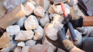 Речной камень в банной печи  прямого нагрева -  итог эксплуатации