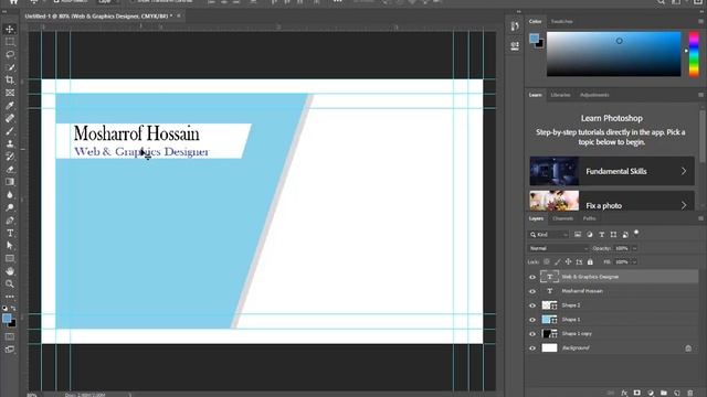 How To Create Business Card Design In Photoshop cs 6 In Bangla 2022 | Adobe Photoshop cs6 Software смотреть онлайн