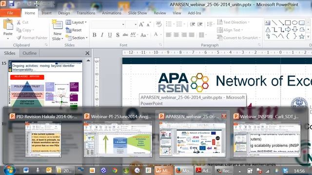 APARSEN webinar on Interoperability of Persistent Identifiers 201406 смотреть онлайн