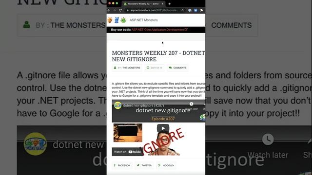 dotnet new gitignore #dotnet #git смотреть онлайн