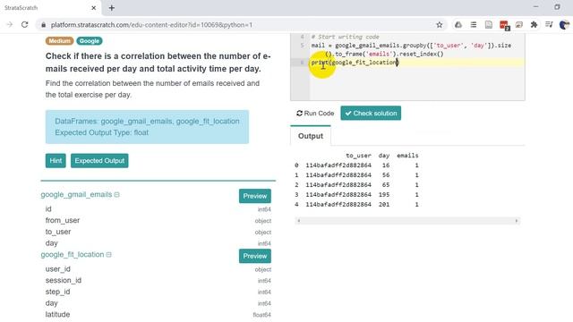 Calculate Correlation in Python with Pandas using a Google Data Science Interview Question смотреть онлайн