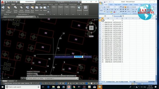 Export Coordinates From AutoCAD To Excel | Tips #Earth Associates смотреть онлайн