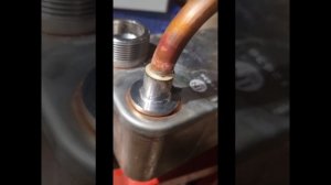 как паять медь к теплообменнику/ пайка меди и нержавейки