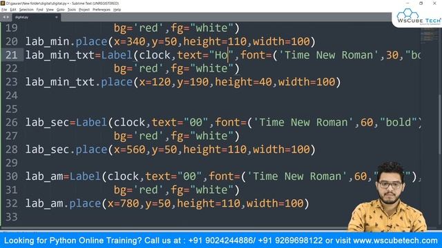 Learn to Make a Digital Clock in Python (10 Lines of Code) | Digital clock | Python Project смотреть онлайн