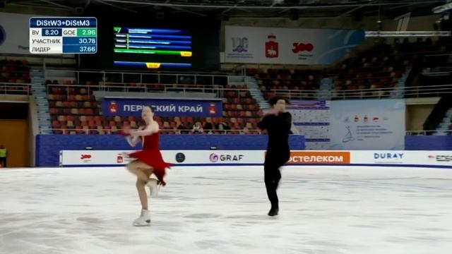 Анна Коломенская - Артем Фролов. Ритм-танец. Первенство России среди юниоров 2023 смотреть онлайн