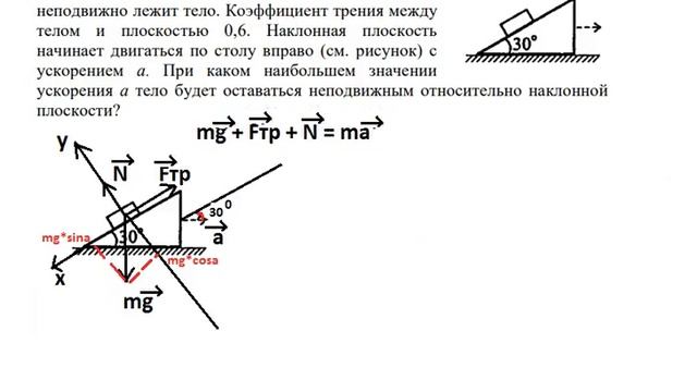 ЕГЭ по физике 2018. Задача 29. Второй закон Ньютона. смотреть онлайн
