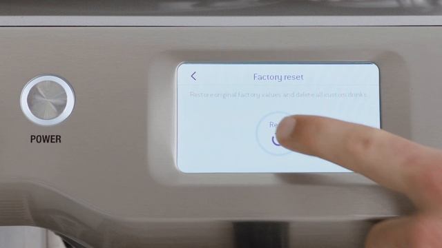 The Oracle® Touch | Performing a factory reset | Breville USA смотреть онлайн