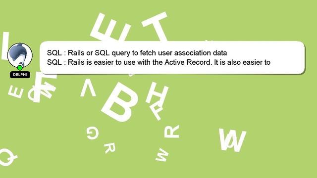 SQL : Rails or SQL query to fetch user association data смотреть онлайн