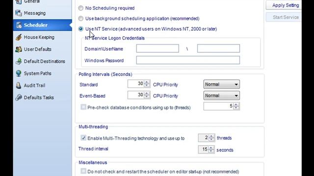 Windows NT Service Scheduler смотреть онлайн