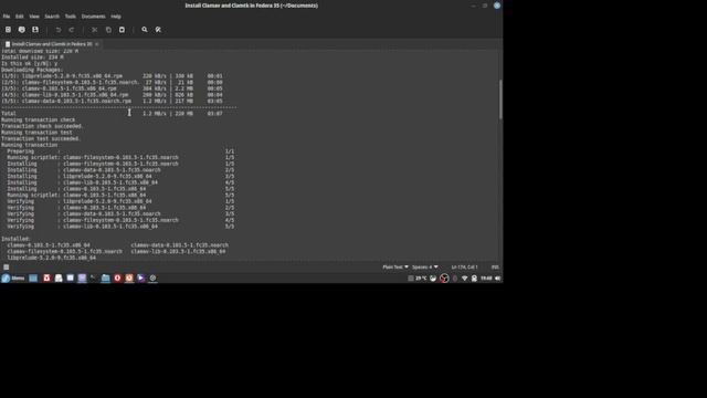 Install Clamav and Clamtk in Fedora 35. смотреть онлайн