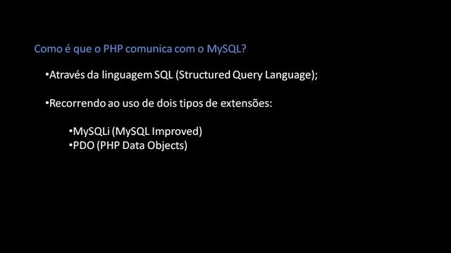 090 Extensões do PHP para MySQL MySQLi e PDO смотреть онлайн
