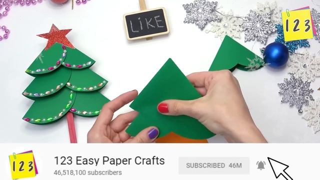 DIY christmas tree | Christmas paper crafts 2024 | Christmas tree easy смотреть онлайн