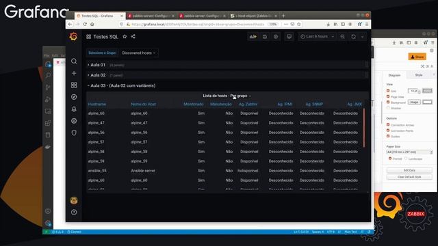 32 - Usando SQL do BD Zabbix nas variáveis do Grafana смотреть онлайн