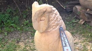 Это мои лучшие работы бензопилой! Сова из дерева своими руками Резьба бензопилой. Своими руками.