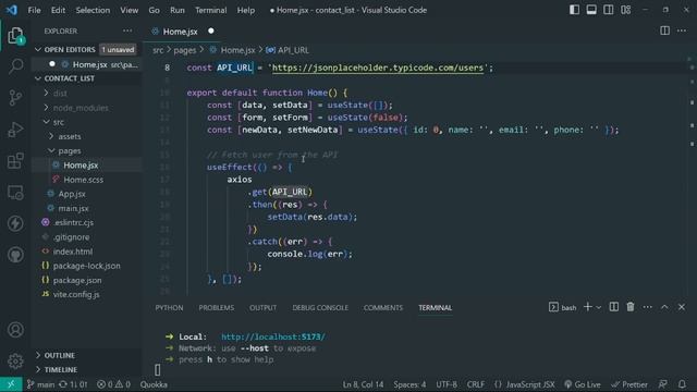 React Project Contact List #codingninjas смотреть онлайн