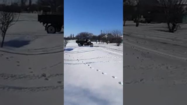 Трицикл с двумя коробками на базе Урала. смотреть онлайн