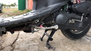 БОКОВАЯ ПОДНОЖКА НА СКУТЕР!Установка