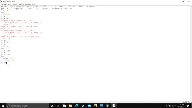 Python 3.9 Tutorials: Booleans in Python | Python Boolean | Python For Beginners | Python Tutorial смотреть онлайн