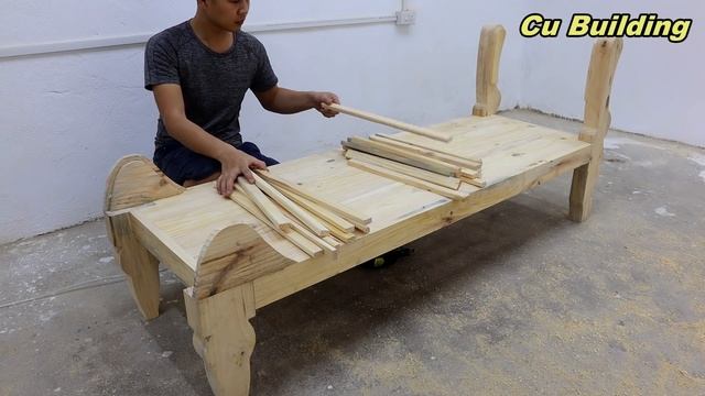 Amazing Woodworking Techniques & Skills // Design A Modern And Unique Sofa // Furniture Design смотреть онлайн