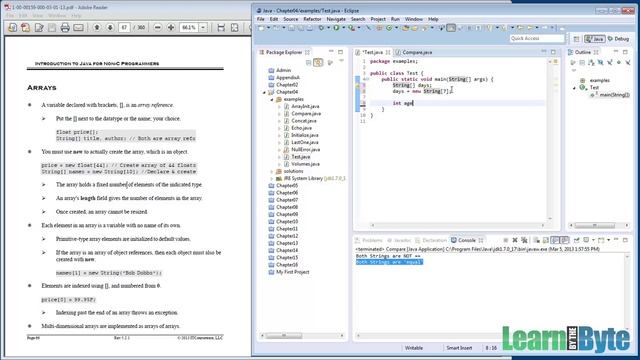 Intro to Java Training Course - Chapter 4 - Arrays смотреть онлайн