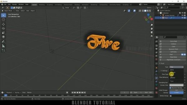 Fire text animation | Blender 2.93 beginners tutorial