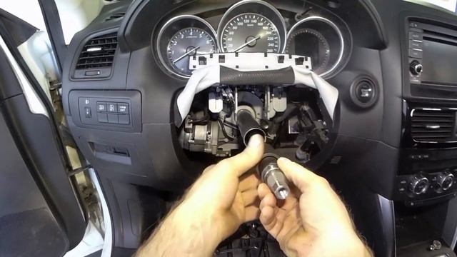 Mazda CX-5 ремонт рулевой колонки.