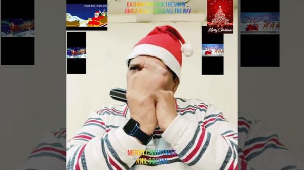 Dashing through the snow.. Jingle bells Jingle bells.. Merry Christmas song🎄🎁Anil Oberai Harmonica