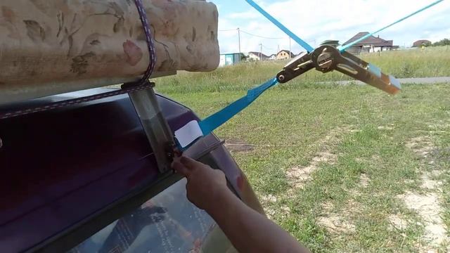 Крепление груза стяжной лентой смотреть онлайн