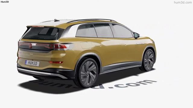 Volkswagen ID.6 X Prime 2021 3D model by Hum3D.com смотреть онлайн