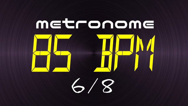 metronome 85 BPM 6/8 смотреть онлайн