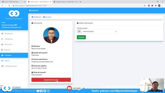 Laravel: CMS con Ecommerce #100 - Un vídeo único [MADECMS Backend & Frontend]? смотреть онлайн
