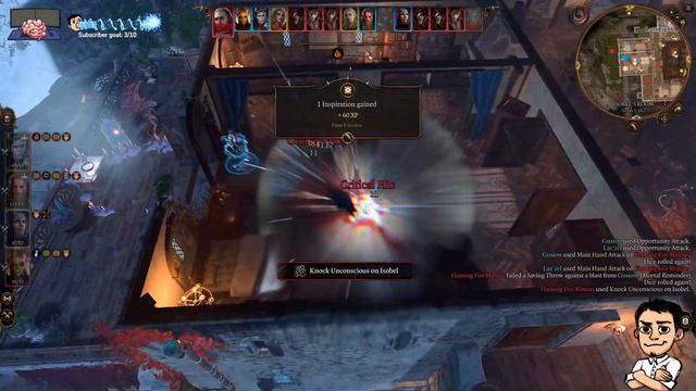 Baldurs Gate 3: Quickest boss fight ever? - Flaming Fist Marcus dead in 1 turn смотреть онлайн