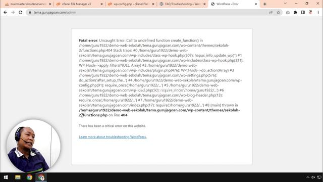 There has been a critical error on this website смотреть онлайн