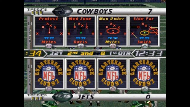 NFL Quarterback Club 97 ... (PS1) Gameplay смотреть онлайн