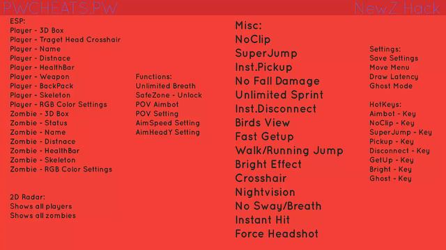 Infestation The NewZ Cheat/Hack | AIMBOT - ESP - NOCLIP - SUPERJUMP - GHOST | PWCHEATS.PW смотреть онлайн