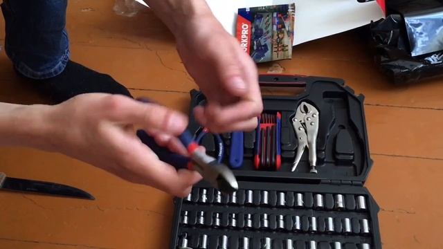 Распаковка набора WORKPRO 52 шт