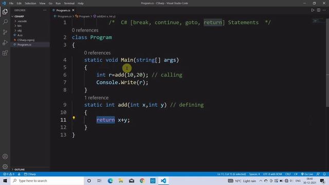 C# - break, continue, goto & return statements | Learn Coding смотреть онлайн
