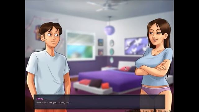 Summertime Saga Miss Bissette Final Quest | French Test | Roxxy's routine | Complete walkthrough смотреть онлайн