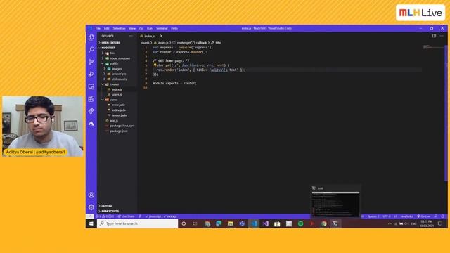 Deploy a Node.js website using Azure App Service | MLH March Challenges смотреть онлайн