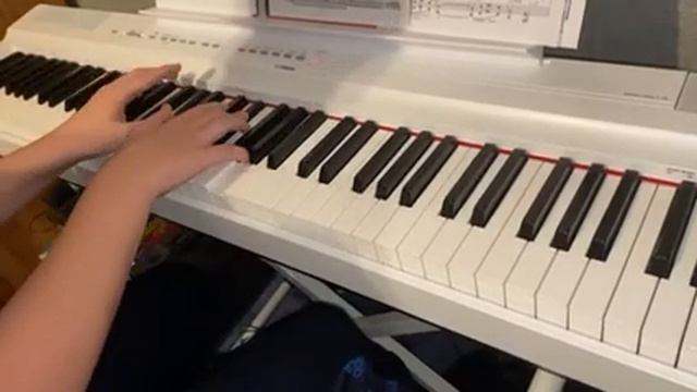 Liebestraum no 3 progress on Yamaha p125 keyboard смотреть онлайн