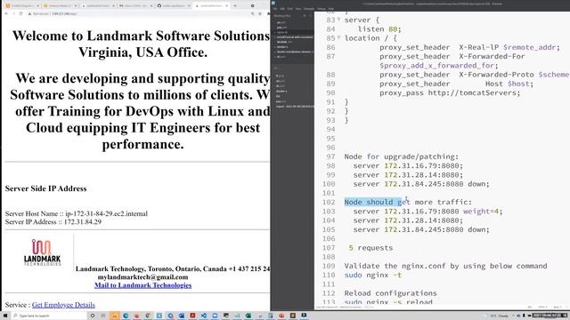 Load balancing with Nginx - Tomcat - 3-Tier app deployment - Landmark Technologies - tel+1437215248 смотреть онлайн